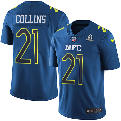 Nike Giants #21 Landon Collins Navy Men's Stitched NFL Limited NFC Pro Bowl Jersey